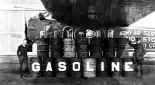 Fuel and oil for the coast-to-coast flight