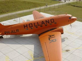 In the tense wartime situation in European skies all KLM aircraft still operating had 'Holland' painted in large letters on their fuselage to identify them as neutral