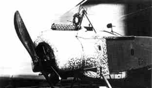 Fokker E.1. with first synchronised machinegun