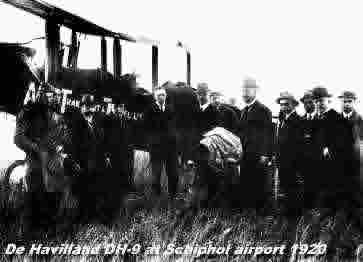 De Havilland DH-9 at Schiphol airport, 1920